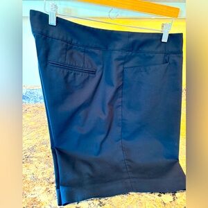 Black chino shorts by Lane Bryant